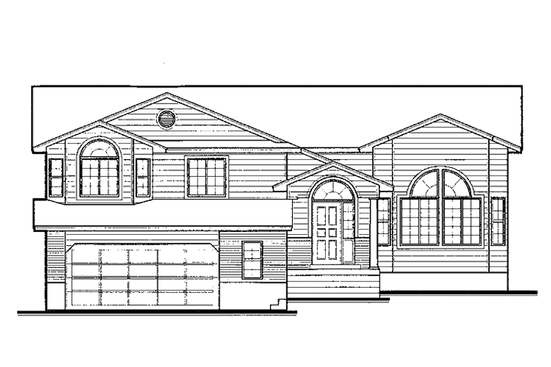 Home Plan - Exterior - Front Elevation for Contemporary House Plan #308-288 - 3 bed, 2 bath