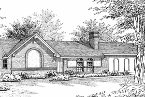 House Design - Ranch Exterior - Front Elevation Plan #45-544