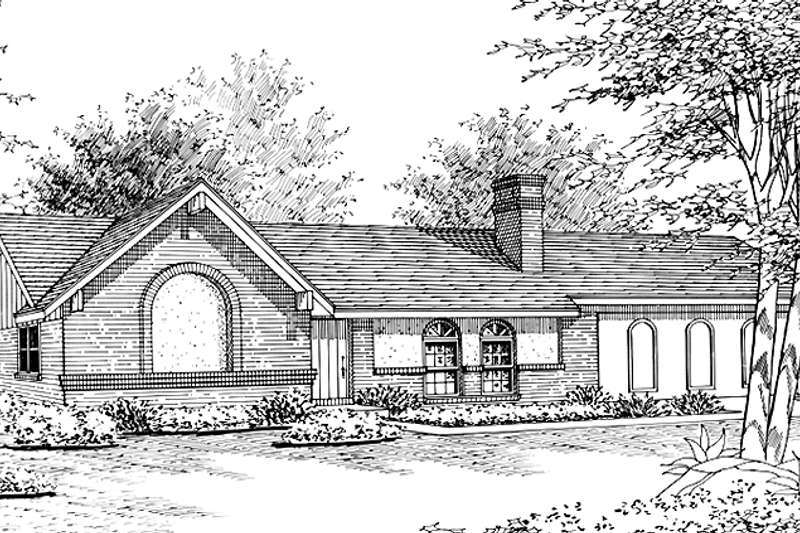 House Design - Ranch Exterior - Front Elevation Plan #45-544