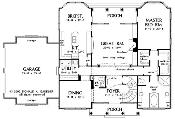 Architectural House Design - Country Floor Plan - Main Floor Plan #929-678