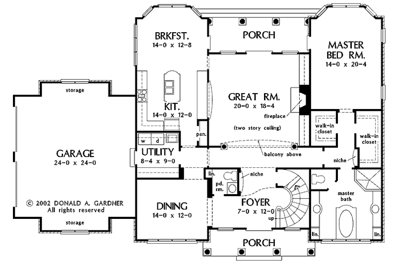 Home Plan - Floor Plan - Main Floor for Country House Plan #929-678 - 5 bed, 4.5 bath