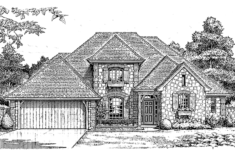 Dream House Plan - Country Exterior - Front Elevation Plan #310-1024