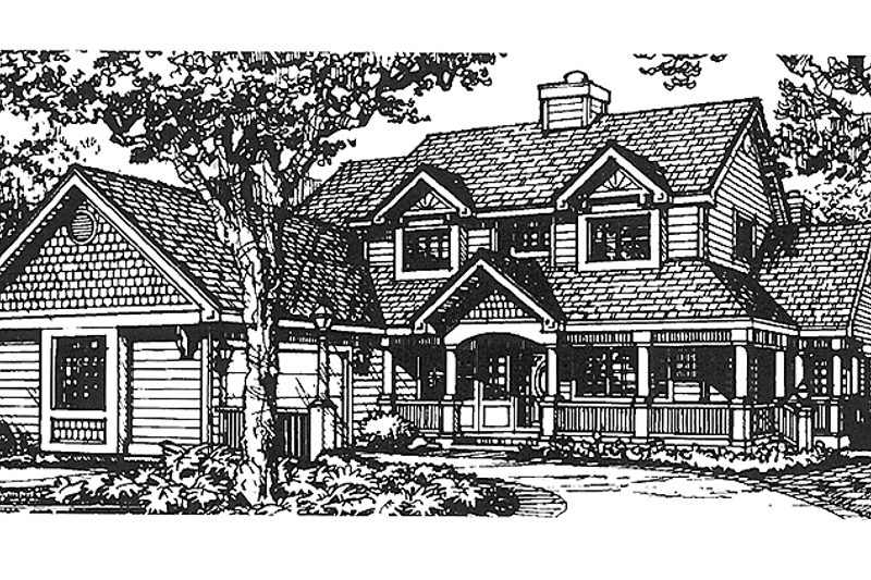 House Design - Prairie Exterior - Front Elevation Plan #320-1085