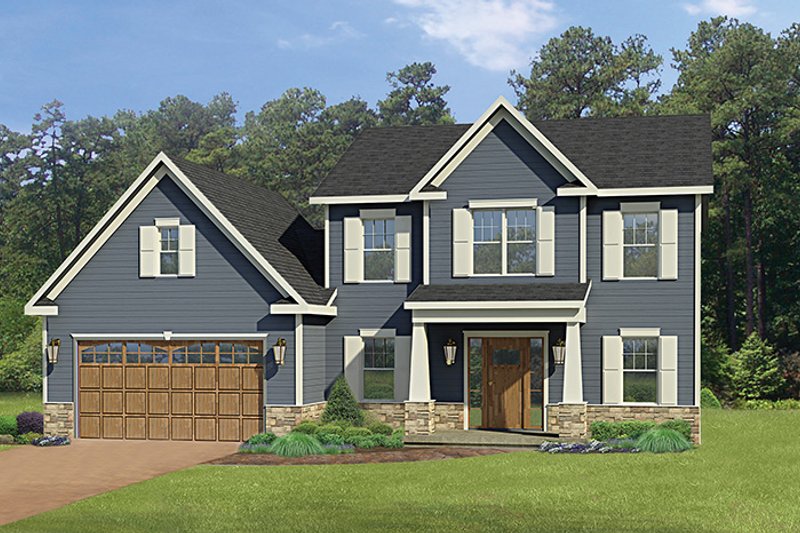 Home Plan - Exterior - Front Elevation 4 for Craftsman House Plan #1010-114 - 3 bed, 2.5 bath