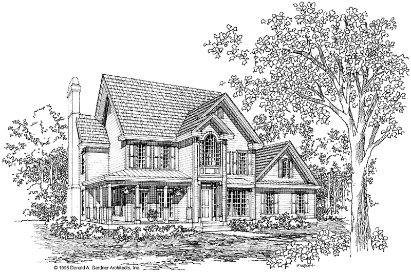 Architectural House Design - Country Exterior - Front Elevation Plan #929-226