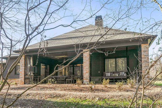 Exterior - Rear Elevation for Craftsman House Plan #938-119 - 3 bed, 3.5 bath