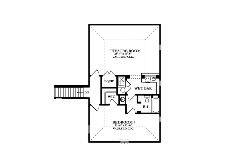 House Plan Design - Floor Plan - Upper Floor for European House Plan #1058-24 - 5 bed, 5.5 bath