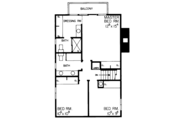 Contemporary Style House Plan - 3 Beds 3 Baths 2273 Sq/Ft Plan #72-620 Floor 