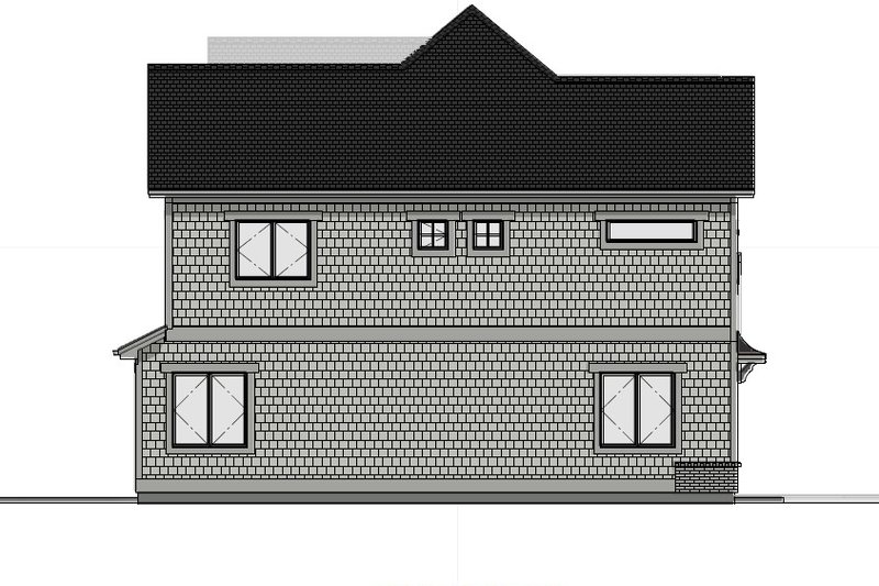 House Design - Exterior - Other Elevation 4 for Traditional House Plan #1069-38 - 4 bed, 3.5 bath