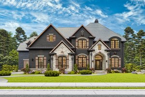 House Plan Design - Exterior - Front Elevation for Craftsman House Plan #54-726 - 5 bed, 3 bath
