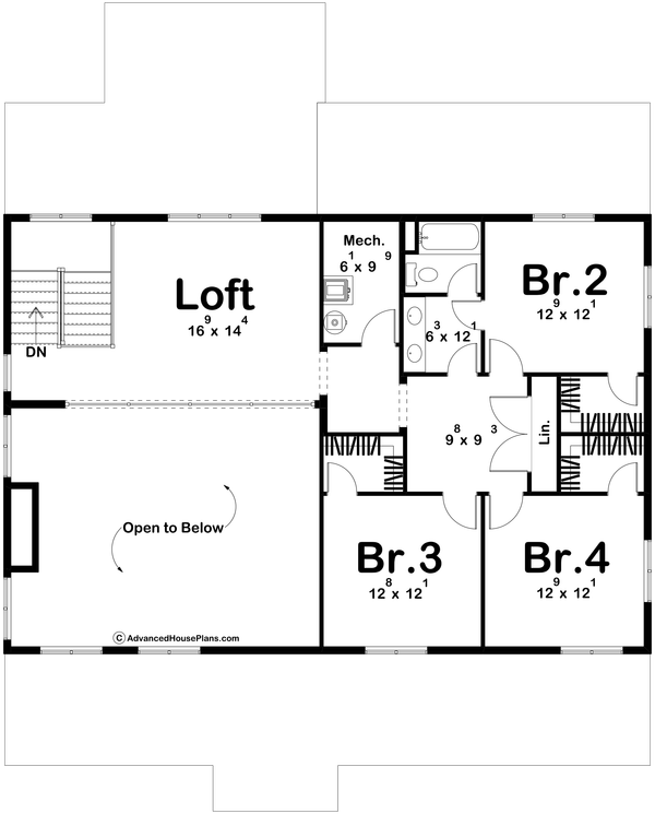 Dream House Plan - Barndominium Floor Plan - Upper Floor Plan #455-616