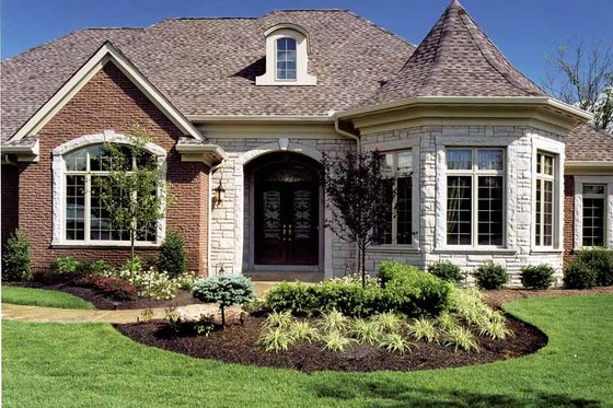 Exterior - Front Elevation 3 for Country House Plan #46-740 - 3 bed, 2 bath