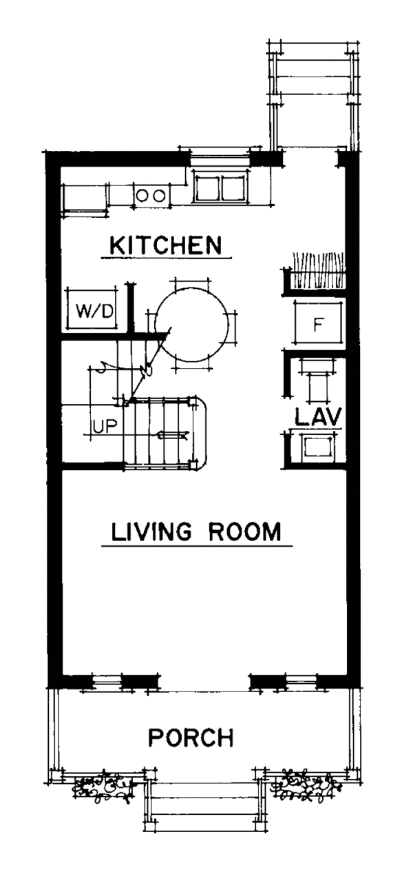Architectural House Design - Craftsman Floor Plan - Main Floor Plan #1016-1