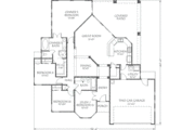 Adobe / Southwestern Style House Plan - 4 Beds 2 Baths 1834 Sq/Ft Plan #24-254 