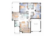 Country Style House Plan - 3 Beds 1 Baths 1507 Sq/Ft Plan #23-2529 