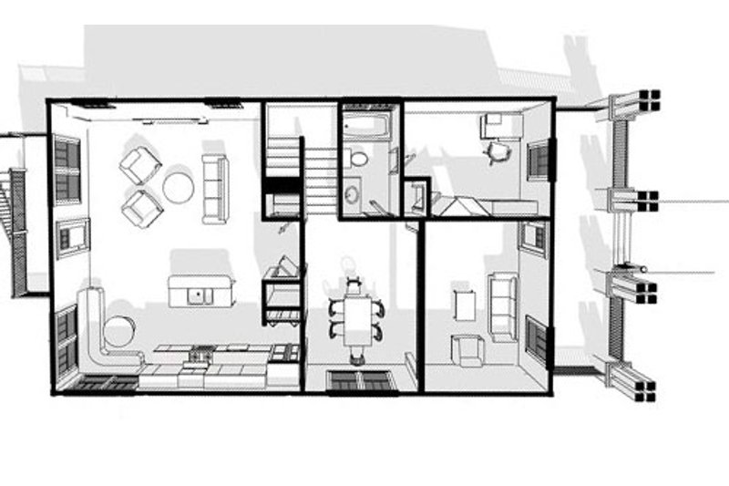 Dream House Plan - Floor Plan - Other Floor for Craftsman House Plan #461-14 - 4 bed, 3 bath