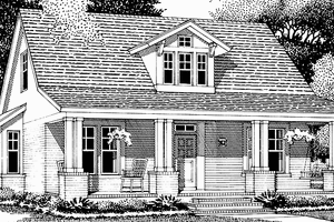 Dream House Plan - Craftsman Exterior - Front Elevation Plan #472-182