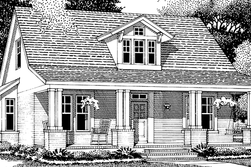 Dream House Plan - Craftsman Exterior - Front Elevation Plan #472-182