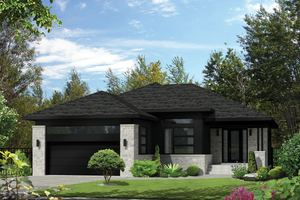 Contemporary Exterior - Front Elevation Plan #25-4324