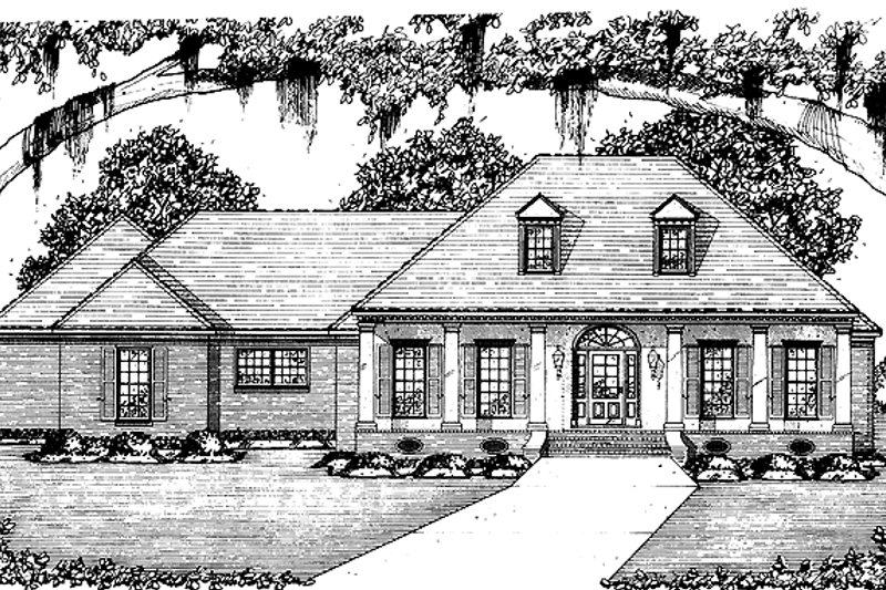 House Blueprint - Classical Exterior - Front Elevation Plan #36-604