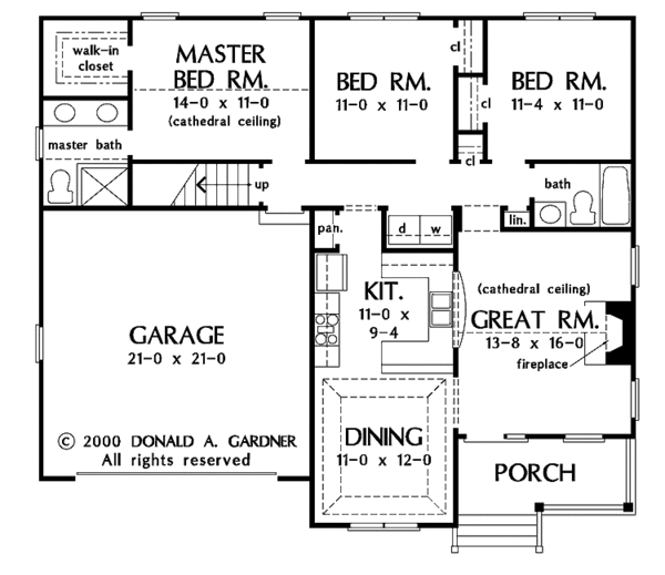 Architectural House Design - Country Floor Plan - Main Floor Plan #929-566