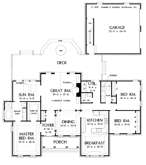 Architectural House Design - Ranch Floor Plan - Main Floor Plan #929-323