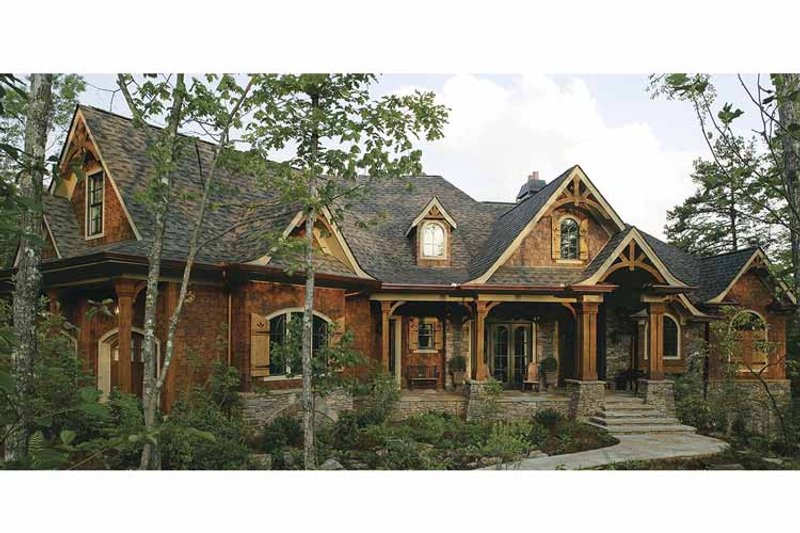 Architectural House Design - Exterior - Front Elevation 3 for Ranch House Plan #54-313 - 3 bed, 2.5 bath