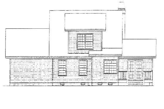 Exterior - Rear Elevation for Country House Plan #929-254 - 3 bed, 2.5 bath