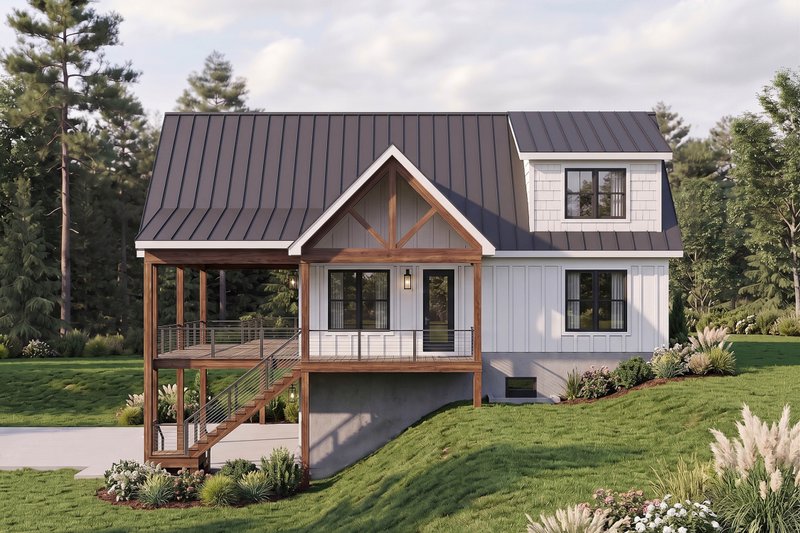 House Blueprint - Exterior - Other Elevation for Country House Plan #932-1454 - 3 bed, 2.5 bath