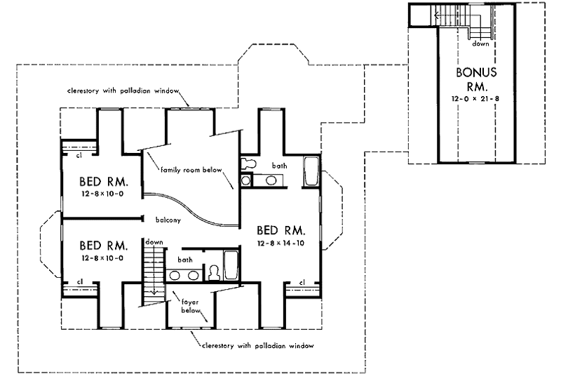 Dream House Plan - Floor Plan - Upper Floor for Country House Plan #929-118 - 4 bed, 3.5 bath