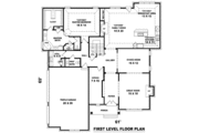 European Style House Plan - 4 Beds 3.5 Baths 3922 Sq/Ft Plan #81-1234 