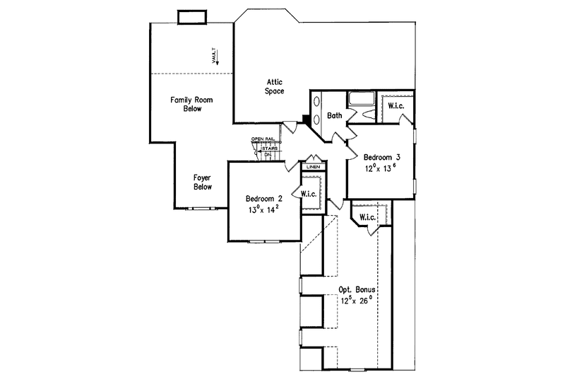 Home Plan - Floor Plan - Upper Floor for Country House Plan #927-660 - 4 bed, 3 bath