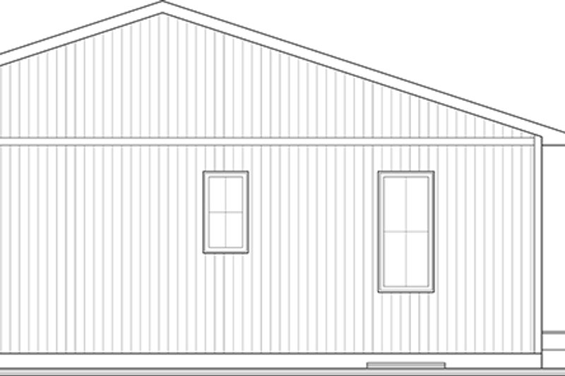 Architectural House Design - Exterior - Rear Elevation for Cottage House Plan #23-2887 - 2 bed, 1 bath