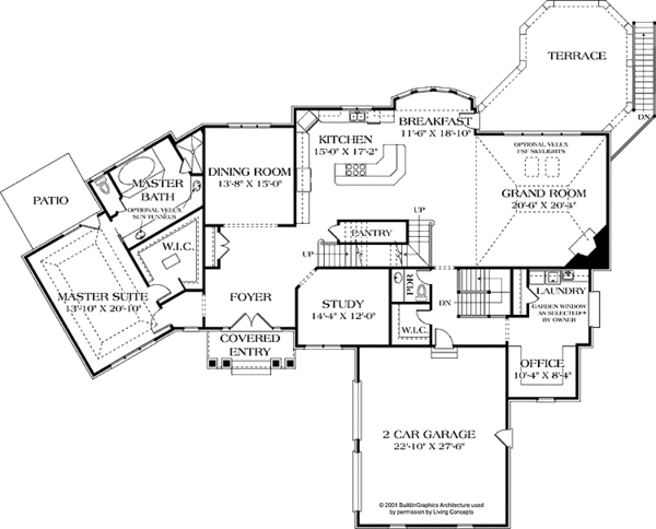 House Design - Craftsman Floor Plan - Main Floor Plan #453-572