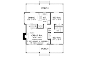 Country Style House Plan - 3 Beds 2 Baths 1467 Sq/Ft Plan #929-396 Floor 