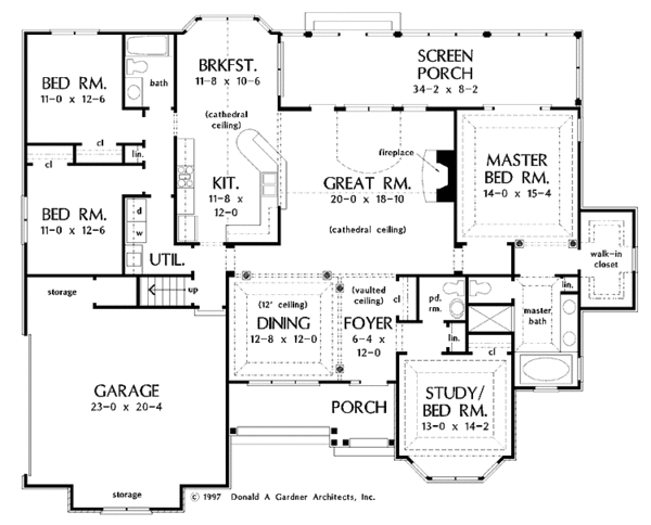 Architectural House Design - Country Floor Plan - Main Floor Plan #929-331