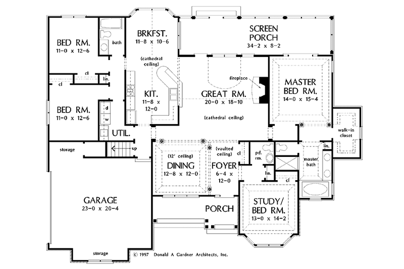 Dream House Plan - Floor Plan - Main Floor for Country House Plan #929-331 - 4 bed, 2.5 bath