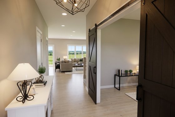 Interior - Entry for Farmhouse House Plan #51-1524 - 3 bed, 2.5 bath