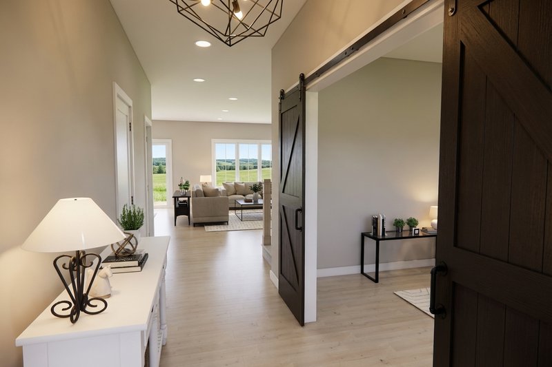 Home Plan - Interior - Entry for Farmhouse House Plan #51-1524 - 3 bed, 2.5 bath