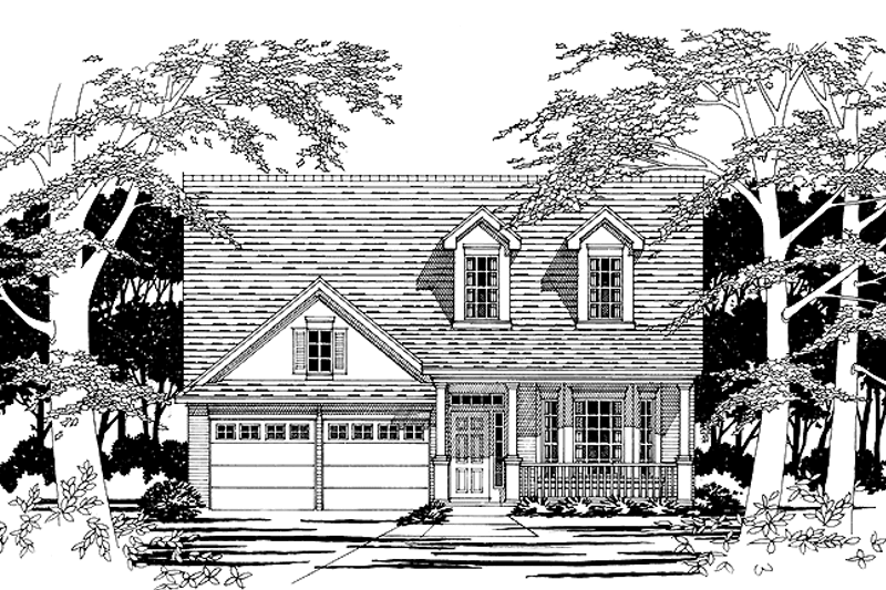 Home Plan - Country Exterior - Front Elevation Plan #472-34