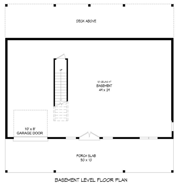 Traditional Floor Plan - Lower Floor Plan #932-415