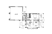Country Style House Plan - 1 Beds 1 Baths 727 Sq/Ft Plan #942-28 