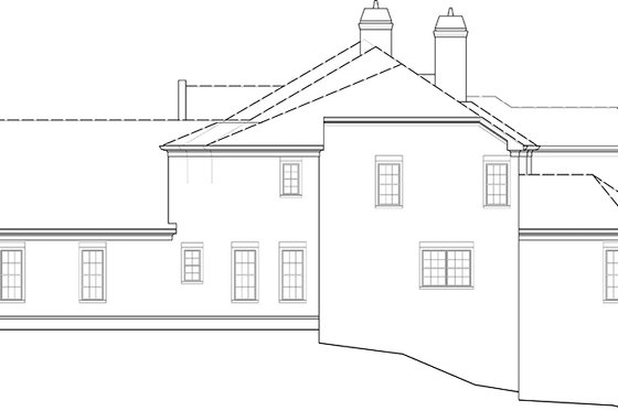 Exterior - Other Elevation for European House Plan #119-423 - 6 bed, 6.5 bath