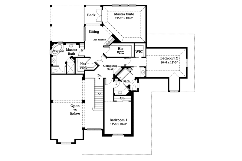 Home Plan - Floor Plan - Upper Floor for Country House Plan #930-202 - 3 bed, 2.5 bath