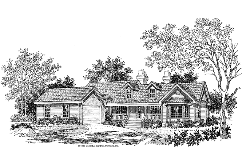 Home Plan - Exterior - Front Elevation 3 for Country House Plan #929-163 - 4 bed, 3.5 bath