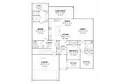 Prairie Style House Plan - 3 Beds 2 Baths 1713 Sq/Ft Plan #1096-115 