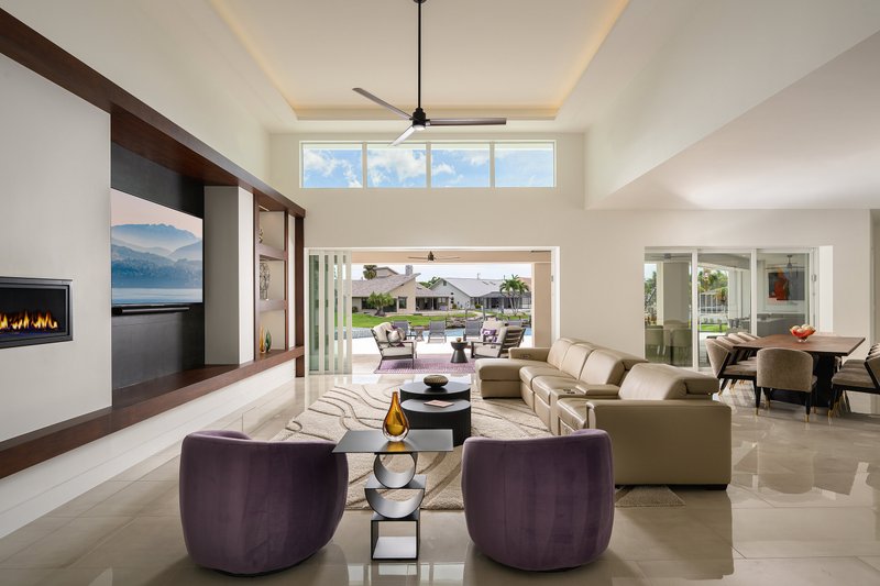 Architectural House Design - Interior - Family Room 3 for Contemporary House Plan #938-164 - 3 bed, 3.5 bath