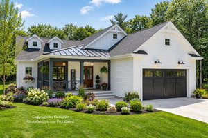 House Design - Exterior - Front Elevation for Farmhouse House Plan #51-1534 - 3 bed, 2.5 bath