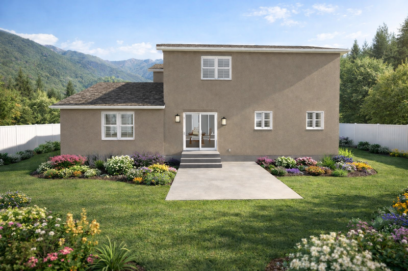 Architectural House Design - Exterior - Rear Elevation 1 for Traditional House Plan #1060-448 - 3 bed, 2.5 bath