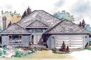 Traditional Exterior - Front Elevation Plan #18-8967